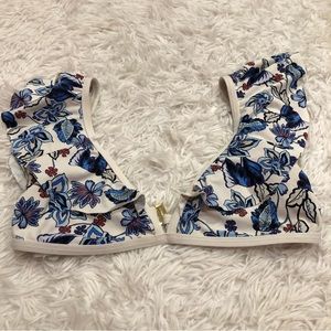 Ella Moss Folktale Floral bikini top Size S
